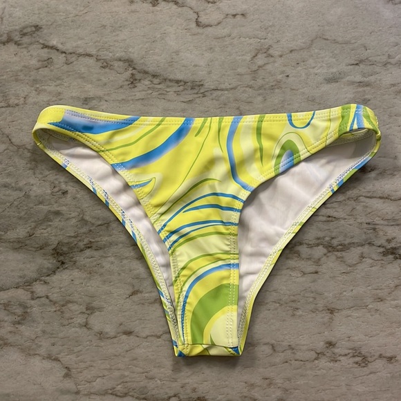SHEIN Lime Multicolored Bikini & Skirt - Picture 3 of 4